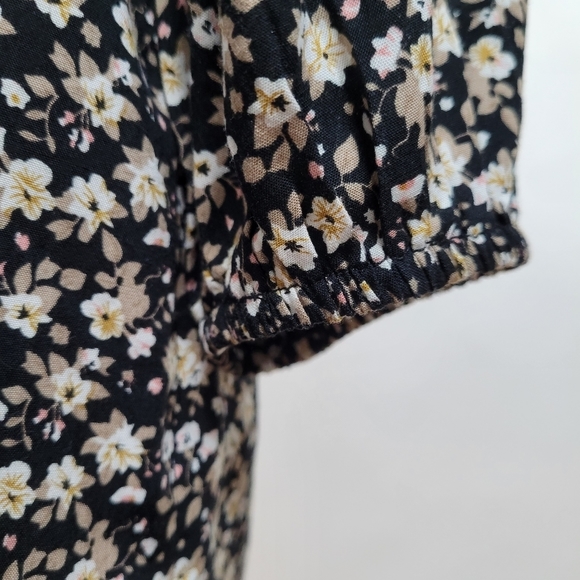 Luxe Apothetique Boho Floral Crochet Collar Tie Top S - Picture 5 of 10